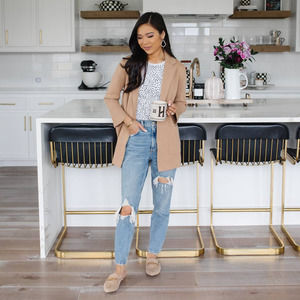 J. Crew Sophie Open-Front Wool Sweater Blazer Cardigan Jacket-XXS